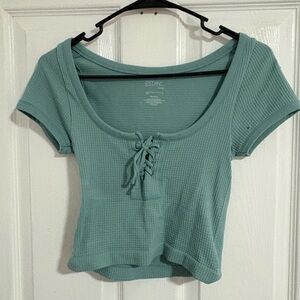 Women's Teal Crop Top